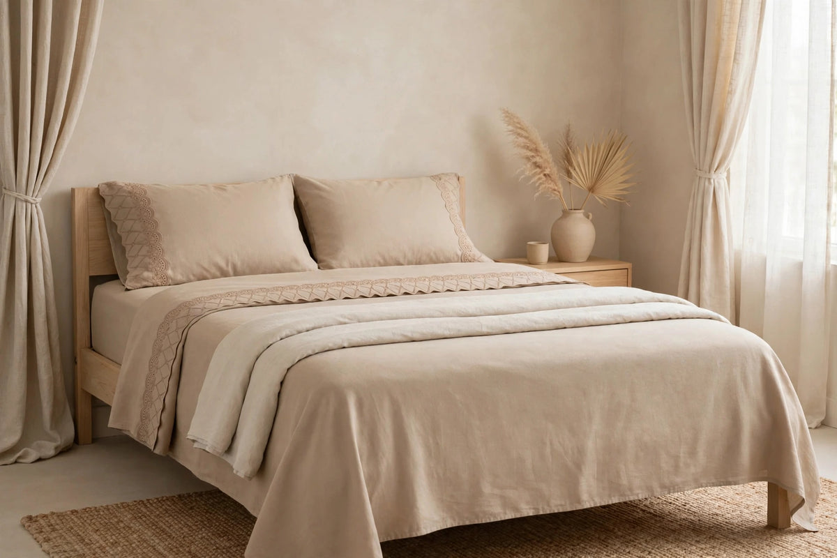 Juego de Sábanas Broderie Paris - NUBA HOME