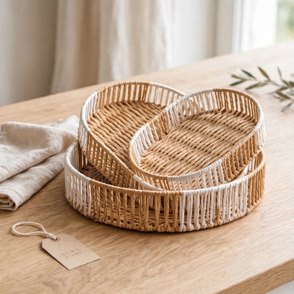Set x 3 Bandejas Ovaladas Bicolor  | NUBA HOME
