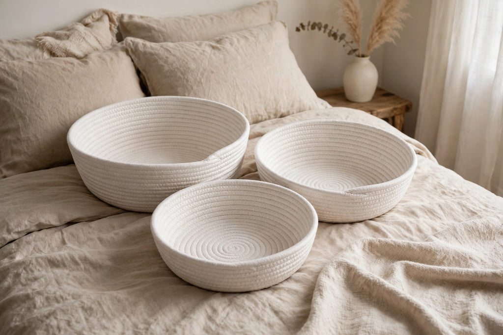 Set x 3 Canastos Redondos Lisos | NUBA HOME