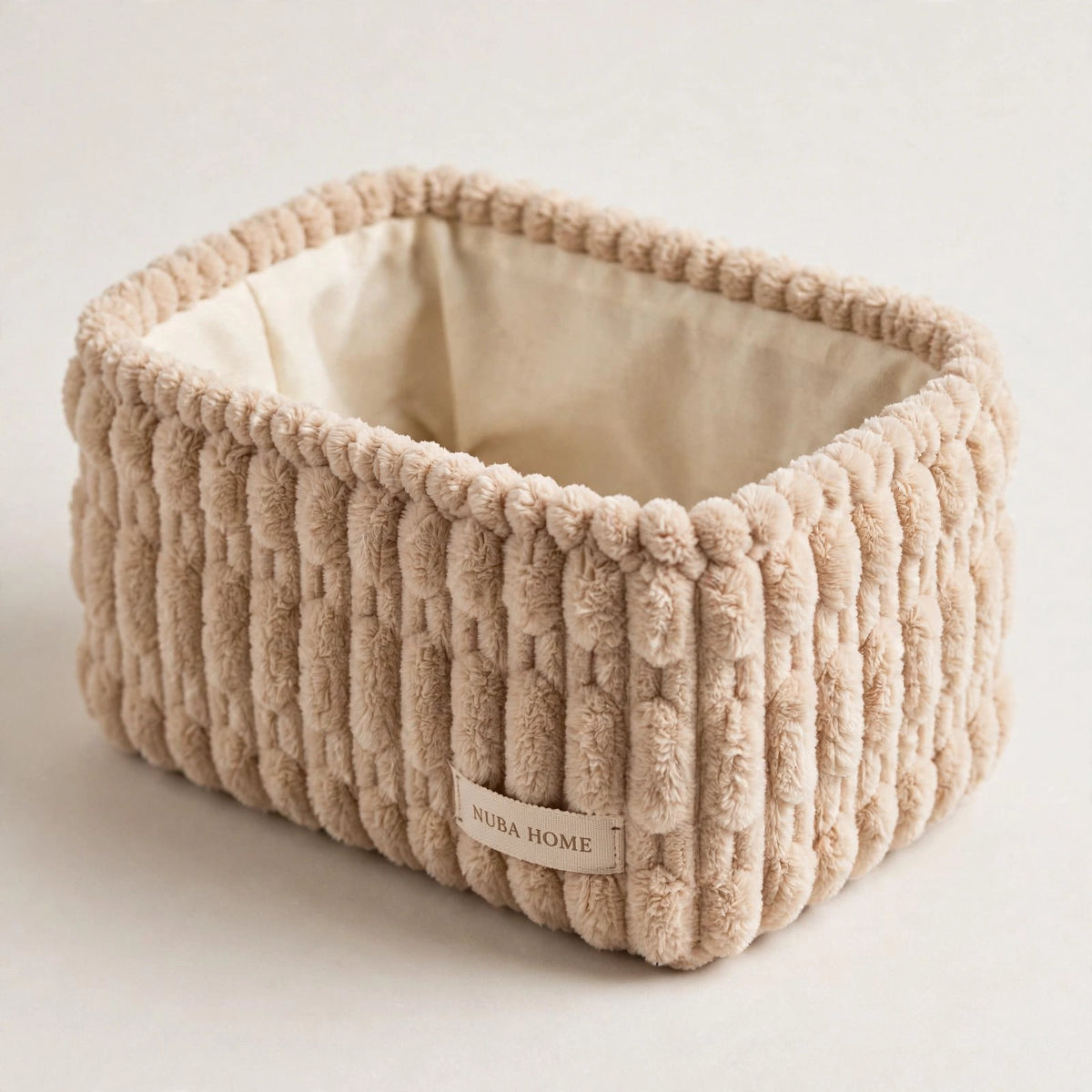Set x 4 Canastos Plush - Organizadores Beige