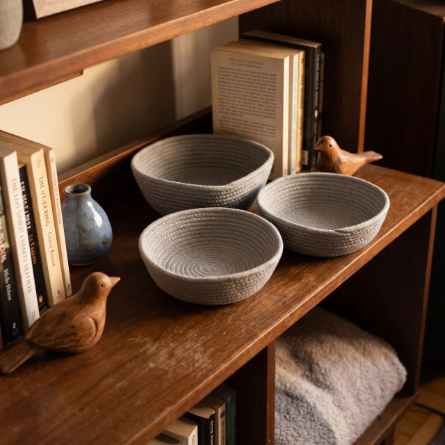 Set x 3 Canastos Redondos Lisos | NUBA HOME